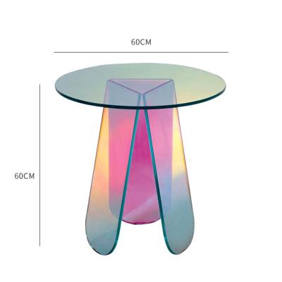 China (Size) Hot Selling Customized Acrylic Paintings Contemporary Transparent Light Luxury Creativity Adjustable Wedding Acrylic Tables for sale