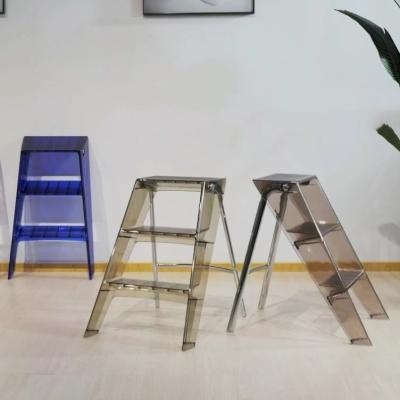 China Folding Ladders Stainless Steel Gold Feature Deer Stools 3 Step Ladders Stainless Rubber Folding Ladder for sale