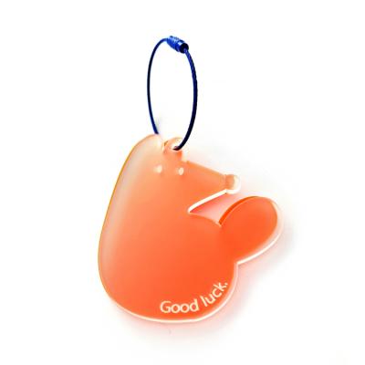 China 2021 Eco-Friendly Creativity Photo Personality Acrylic Advertising Price Maid Key Chain for sale