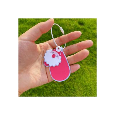 China Advertising Yiqun Christmas Wreath Empty Christmas Tree Print Acrylic Key Chain for sale