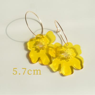 China Hot Selling Vintage Fashion Personality Light Luxury Vintage Design Vintage Earrings Acrylic Resin for sale