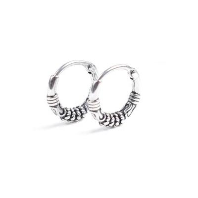 China Non Tarnish Minimalist Luxury Non-Fading Casting Process High Quality Round Hoop Ear Buckle Titanium Steel Earrings For Men for sale