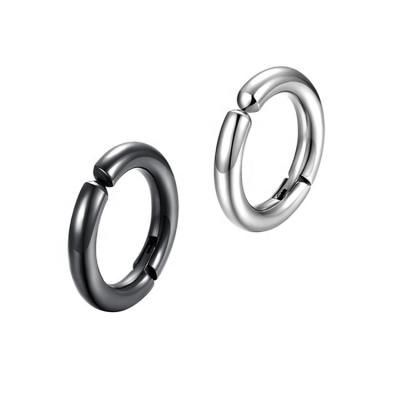 China TRENDY No Piercing Stainless Steel Wire Diameter 2.5mm Round Wire Ear Clips On Earrings for sale