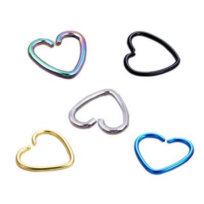 China Punk 2022 Most Popular Stainless Steel Non Pierced  Heart No Hole Ear Clips Korean Earrings for sale