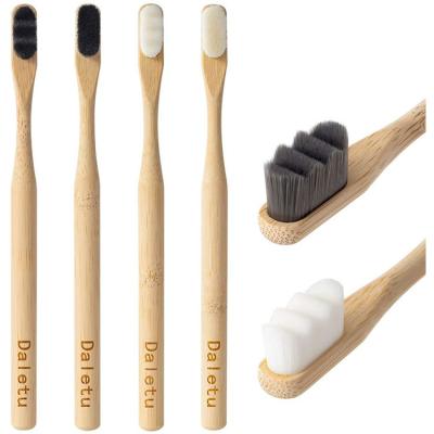 China 10000 Bristle Microfiber Microfiber Microfiber Nano Extra Soft Disposable Eco-Friendly Biodegradable Ultra Soft Bamboo Toothbrush For Sensitive Teeth for sale