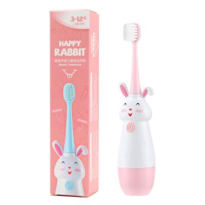 China Convenient Baby Kids Soft Rabbit Design Sonic Electric Toothbrush Animal Toothbrush For Children for sale