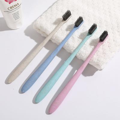 China Eco Friendly Cheap Biodegradable Wheat Straw Toothbrush Manufacturer for sale