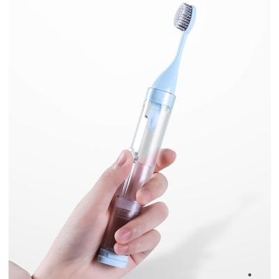 China Portable Collapsible Toothbrush Travel Folding Toothbrush Set With Toothpaste Case for sale