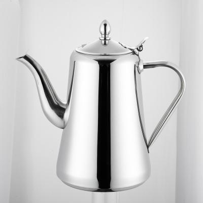 China Viable Wholesale Hotelware 2L Stainless Steel Coffee Kettle Teapot Stainless Steel Tea Kettle for sale