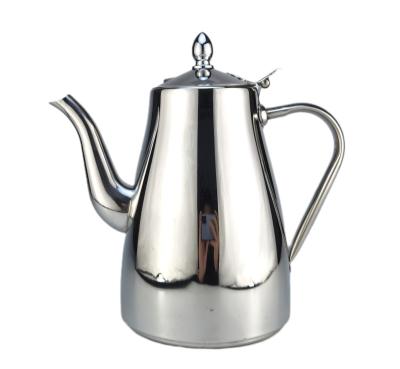 China Viable Hot Selling European Style With Filter Tea Kettle 2L Stainless Steel Coffee Teapot Cold Water Pitcher for sale