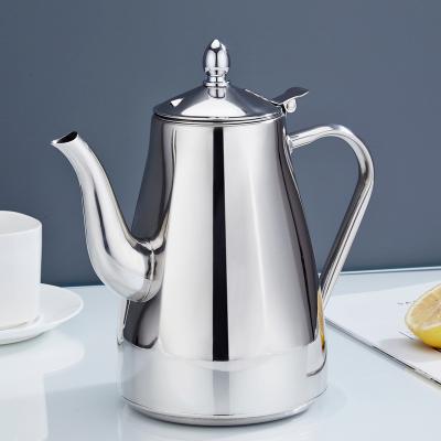 China Sustainable Chic Hotel Take Care Cold Water Pitcher With 1.8L Filter Stainless Steel Teapot Coffee Kettle For Induction Cooker for sale