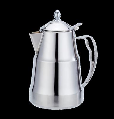 China Sustainable Popular European Style 1.8L Stainless Steel With Strainer Teapot Coffee Pot Water Pitcher Tea Kettle for sale