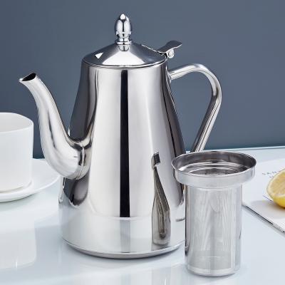 China Viable Hot Sale Hexagon Type 2L With Filter Stainless Steel Gooseneck Kettle Teapot Water Pitcher Coffee Kettle for sale