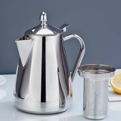 China Wholesale Viable With Filter 2L Cold Water Kettle Stainless Steel Teapot Coffee Kettle for sale