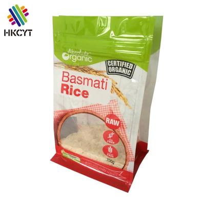 China Moisture Proof Zip Lock Bag Packaging Aluminum Foil Rice Bag Size 1kg for sale