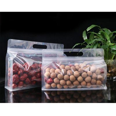 China 250G 500G 1KG Clear Plastic PET Moisture Proof Flat Bottom Bag For Nuts, Walnu, Red Jujube, Candies for sale