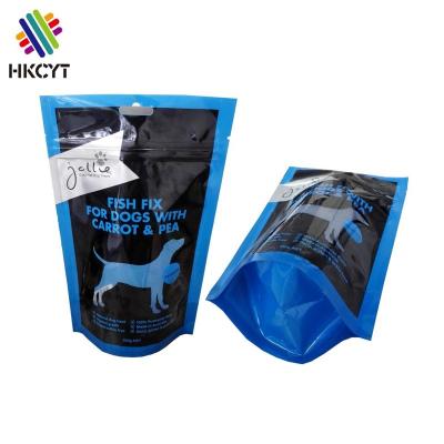 China Moisture Proof Logo Printing Plastic Doypack Zip Lock Stand Up Pouch Bag For Dog Treat, Dog Food, Pet Food for sale