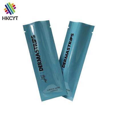 China Custom Printed Moisture Proof Aluminum Foil Small Medical Mylar Tube Sachet With Tear Notch for sale