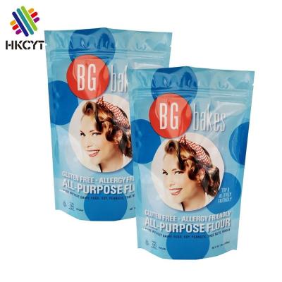 China Food OEM Food Grade Packaging Stand Up Protein Powder Ziplock Pouch Foil Bag Plastic Laminated Skin Care Powder Pouch for sale