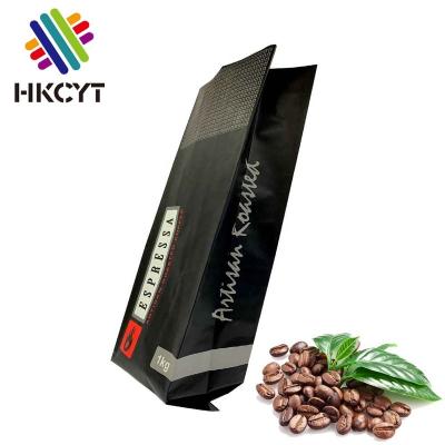 China Safety Custom Recyclable Coffee Beans Food Grade Mylar Bags With Logo for sale