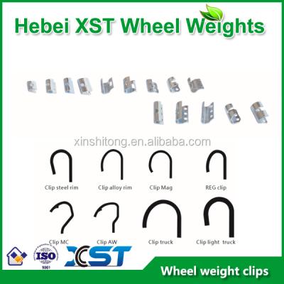 China steel clip for wheel counterweights 10-32mm for sale