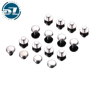 China Wall Switch Factory Outlet Silver Alloy Electrical Contacts Trimetal Rivet For Thermostat for sale