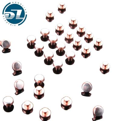 China Wall Switch Producing Contact Trimetal Rivet For Movable Relay for sale