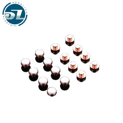 China Wall Switch Copper Contact Rivet Trimetal Electrical Contact Rivets for sale