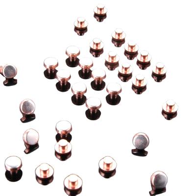 China Wall Switch Copper Contact Solid Rivet Fixed Contacts For Sensors for sale