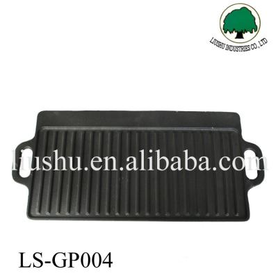 China Easily Cleaned Korea Cast Iron Barbecue Griddle Grill Pan for sale