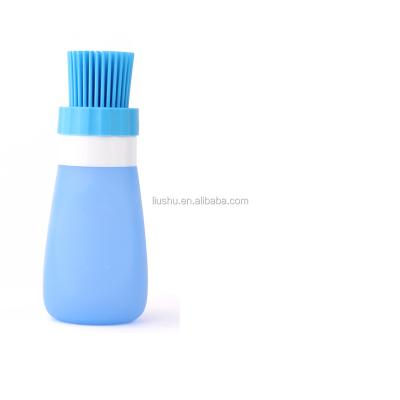 China Sustainable Food Grade Silicon BBQ Oil Brush Baster With Five Colors for sale