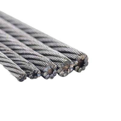 China Construction Galvanized Steel Cable 6*19+7FC 6mm Wire Rope Steel Wire Rope Galvanized for sale