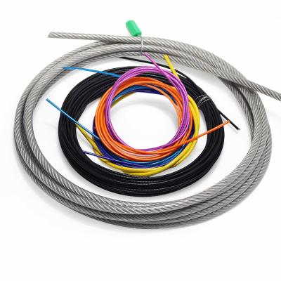 China Gym Cable PVC Coated Steel Wire Rope 7*7 7*19 4mm 5mm Nylon Coated Steel Wire Rope 6mm for sale