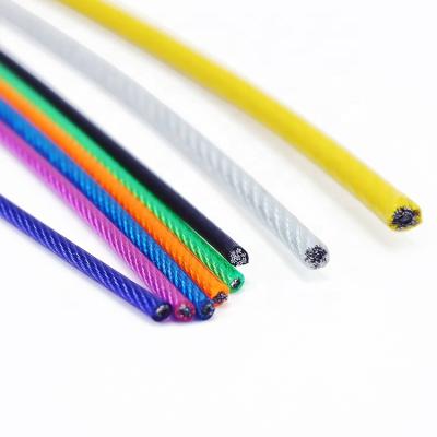 China Plastic Gym Cable Gym Equipment Steel Wire Rope PVC Coated Galvanized Steel Wire Rope for sale