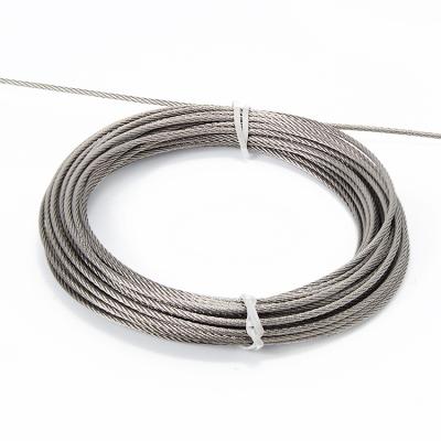 China 1*7 304 Stainless Steel Hoisting/Hanging Cable Fishing Hanging Cable Wire China Manufacturer Stainless Wire Rope for sale