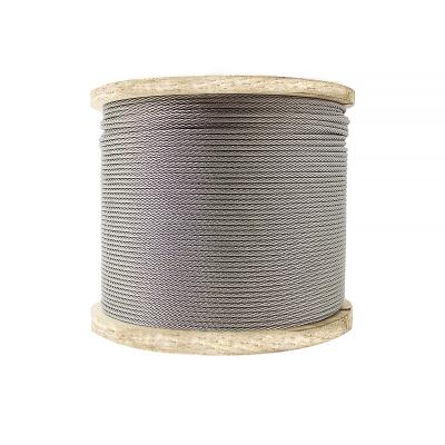 China China Stainless Steel Lifting / Hanging Wire Rope 7*7 6mm AISI304 316 7X19 4mm for sale