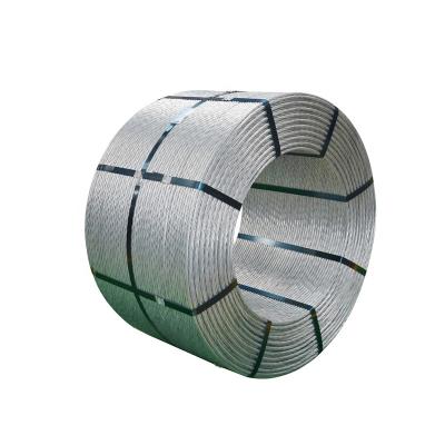 China Hot Construction Dipped Galvanized Stranded Wire 6mm Wire Wire 7 Metallic Strand for sale