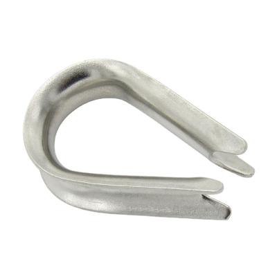 China Custom DIN 6899 Wire Rope Terminal Thimble Stainless Steel Wire Rope Fittings Cable Thimble 3mm 3mm 5mm for sale