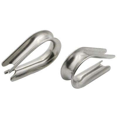 China Wire Rope Fittings Din 6899 Steel Wire Rope Terminal Thimble Galvanized Steel Wire Rope Thimble for sale