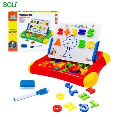 China Environmental Materials 2 in 1 Multifunctional Drawing Set Learning Magnetic Board for Kids for sale