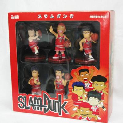 China Cartoon toy 8 cm color box sakuragi hanamichi Kaede Rukawa Anime toy slam dunk figure slam dunk for sale