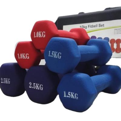 China Home Use Adjustable Dumbbell Set Barbell 10Kg Bodybuilding Weight Dumbbells for sale