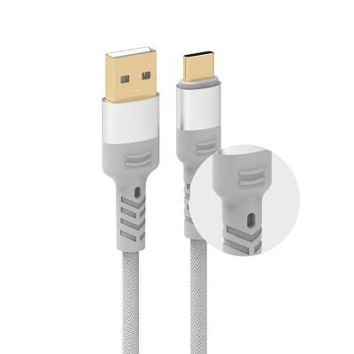 China Mobile Phone Premium Quality 18W 3A Fabric Braided Aluminum Shell Phone USB Charging Cable for sale