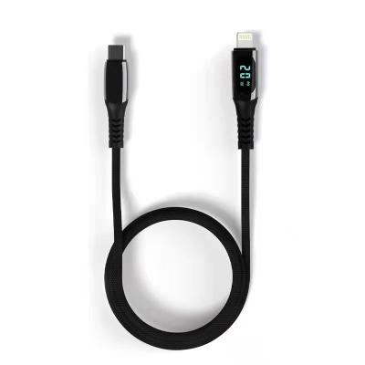 China Led Digital Display 1M 2M 3Ft 60W 100W Type Power USB C Data PD Laptop Charger Stainless Power Fast Charging USB C Cable Watt Led Digital Display Cable for sale