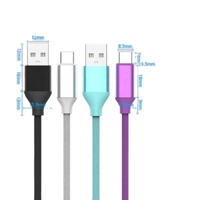 China Special Quick Design Mobile Phone Usb3.1 Cable Braided+Aluminum Shell Type C Cable Set For Charging And Data Sync for sale