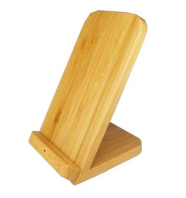 China New Bamboo Wireless Charger Desktop Mobile Phone Charger Phone Watch Wireless Chargers for sale