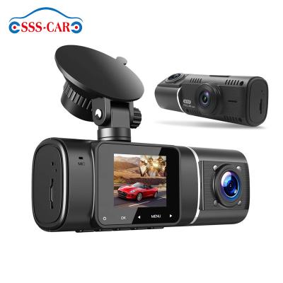 China J03 Waterproof 1.5 inch Mini Dual Lens Hidden Car Camera for 1080p Car Dash Cam Front and Interior Dash Cam DVR Car for sale