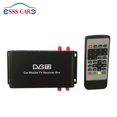 China DVB-T2 HD Car Receiver dvb-t2 (H.264) 4tuner High Speed ​​Motion 250km/h dvb-t2 car tuner Digital TV with mpeg2/mpeg4 for sale