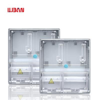 China Electric Power Transmission LUBAN Two-Household Single-Phase Household Meter Box DBX Transparent Plastic Box for sale