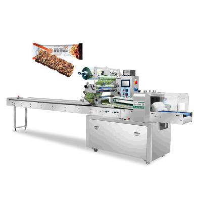 China Automatic Horizontal Food Flow Slice Cheese Packaging Machines Protein Energy Bar Chocolate Packing Machine for sale